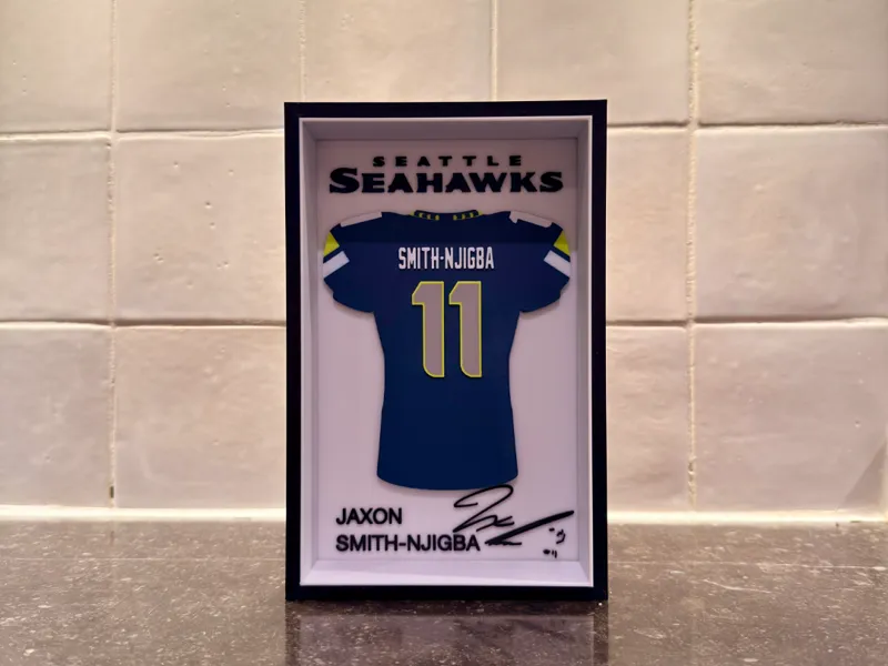 Jaxon Smith-Njigba- Seattle Seahawks- Jersey Frame