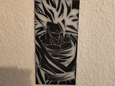 Goku SSJ3 Black & White Artwork
