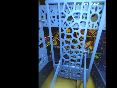 2x4 voronoi wall, 2 cutouts and connections (FTC)