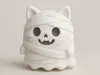 Mummy Ghost Cat - Monochromatic