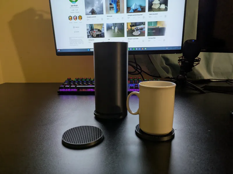 Dispenser for coasters and coasters