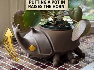 Articulated Beetle Flowerpot