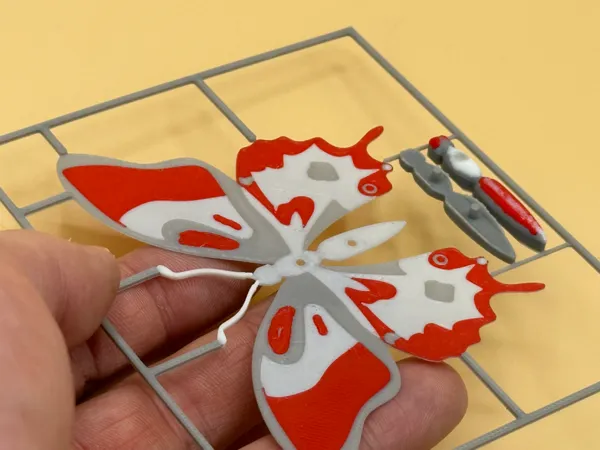 Papillon façon carte à monter (Kitcard)