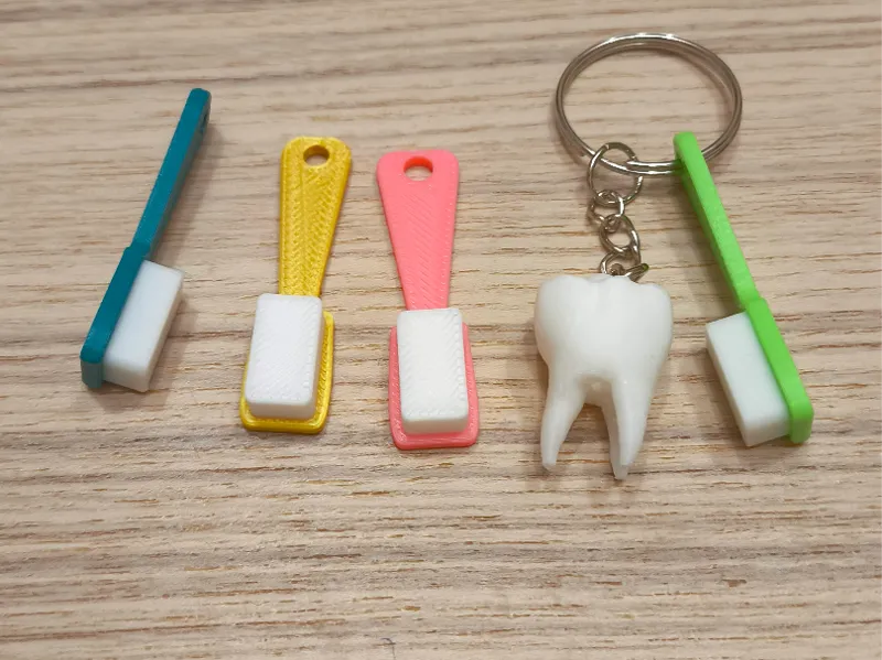 Toothbrush keychain
