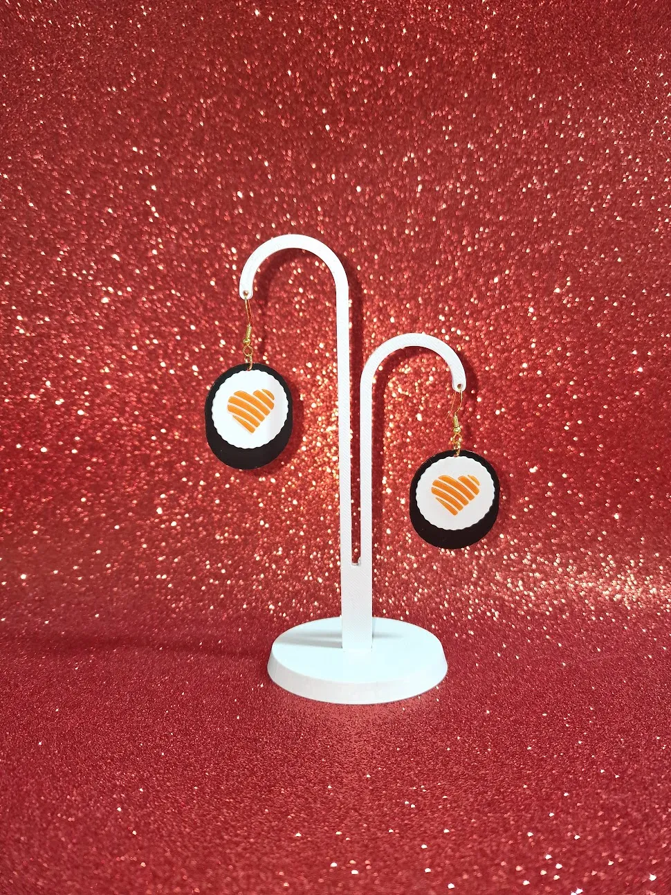 Sushi love earrings view 3