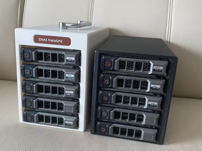 5盘位TypeC硬盘柜12v外置DC供电