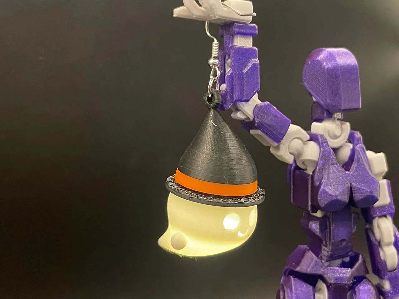 Halloween Glowing Ghost Earring (with LED) view 4