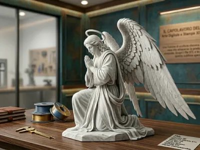Archangel Gabriel in prayer