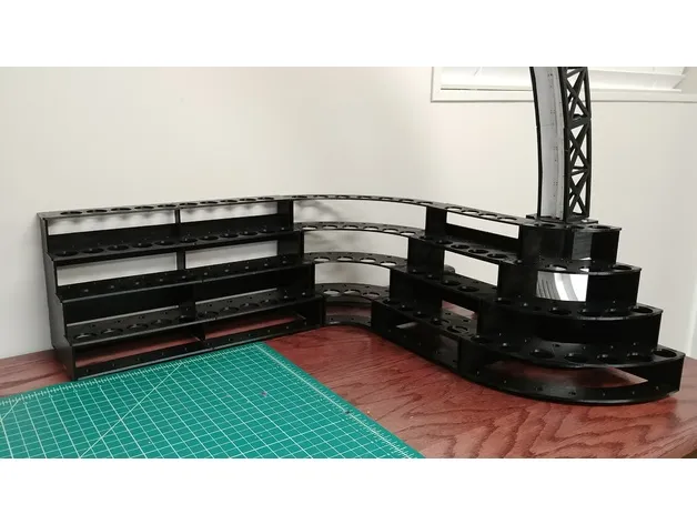 Modular Hobby Paint Rack - Outside Corner by Ryan_Mac_4872 - MakerWorld