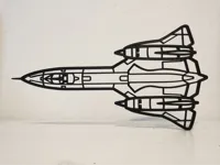 Décoration murale avion SR-71 Blackbird — photo 2