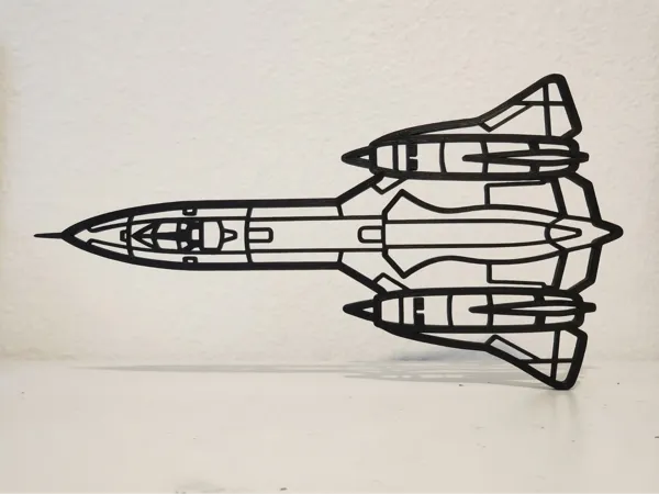 Décoration murale avion SR-71 Blackbird