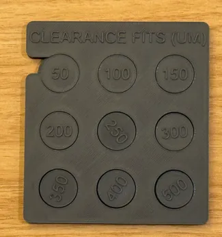 Clearance Fit Checker - Print in Place