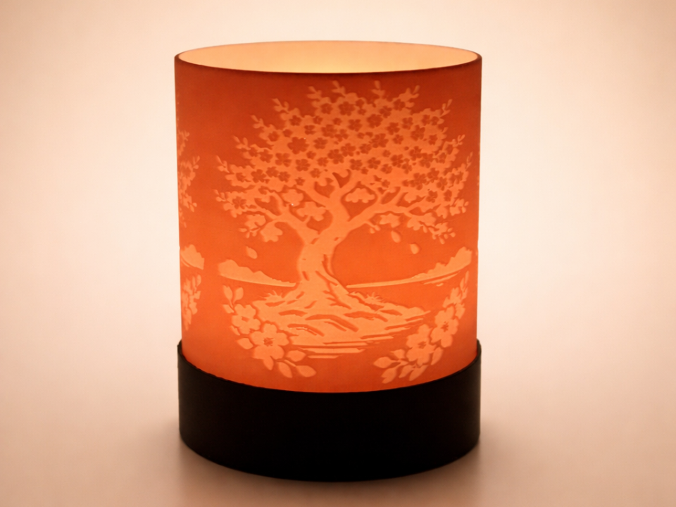 Cherry Blossom Glow Tealight  (Fast Print)