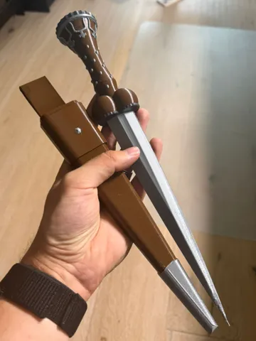Letrero o emblema decorativo: Medieval Bollocks Dagger with Sheath — vista de referencia 2