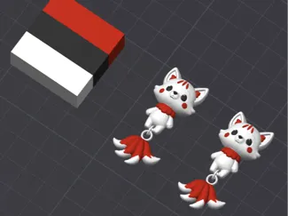 Kitsune Örhänge