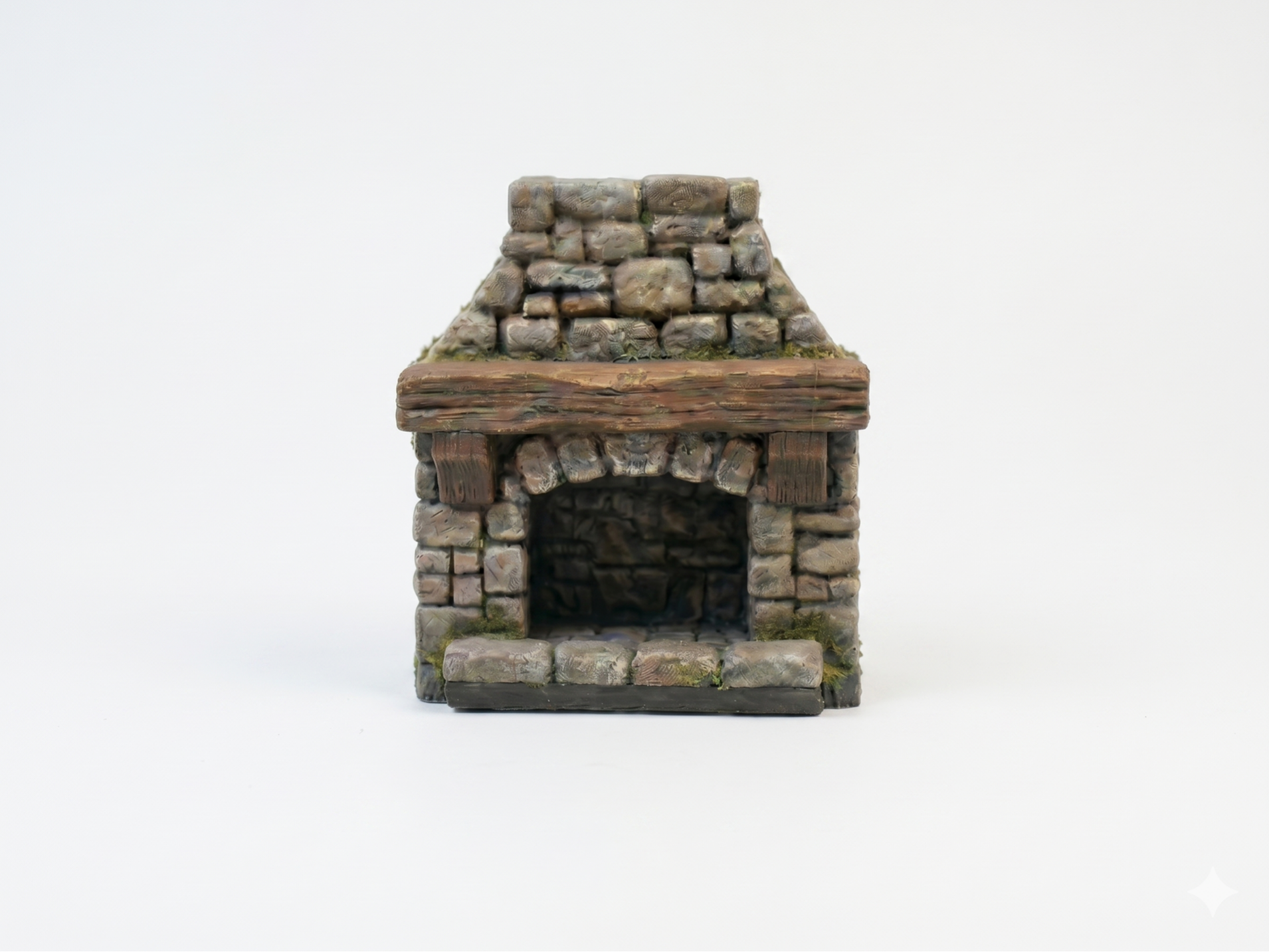 DnD miniature fireplace terrain piece