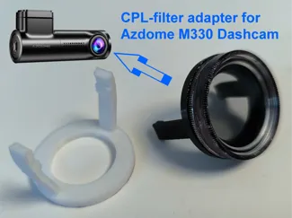 CPL filter adapter for Dashcam Azdome M330