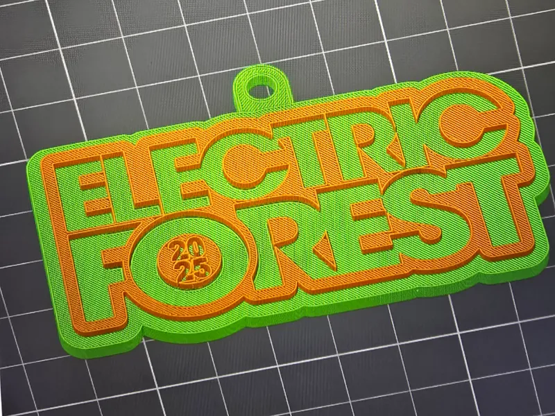 Electric Forest 2025 keychain