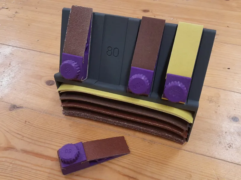 Detail Sanding Block Tool Set With Storage