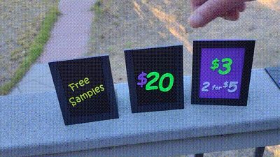 Price Stand with Easy Change Prices $€£