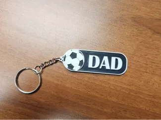 Soccer Mom/Soccer Dad Keychains