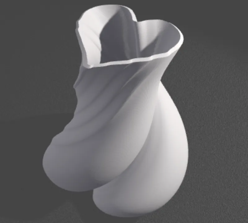 Twisted Heart Vase