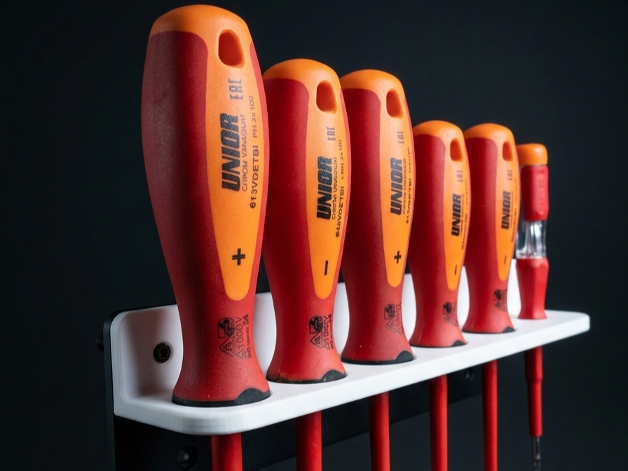 Unior Screwdriver Holder – Wall Mount Organizer