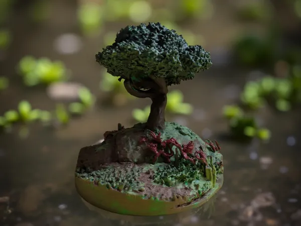 Arbre miniature pour diorama