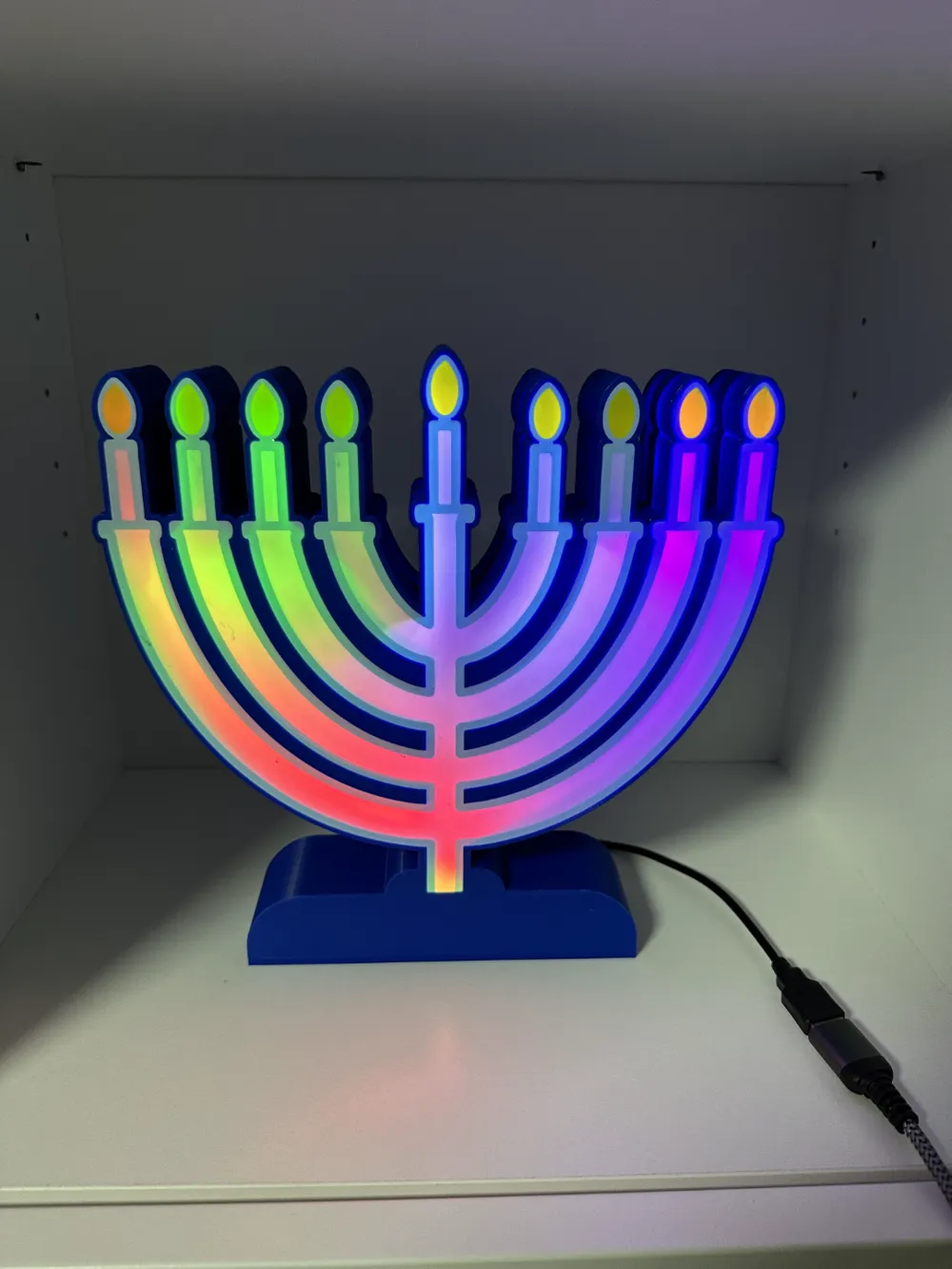 Menorah Light Box for Hanukkah by stevesDesigns MakerWorld