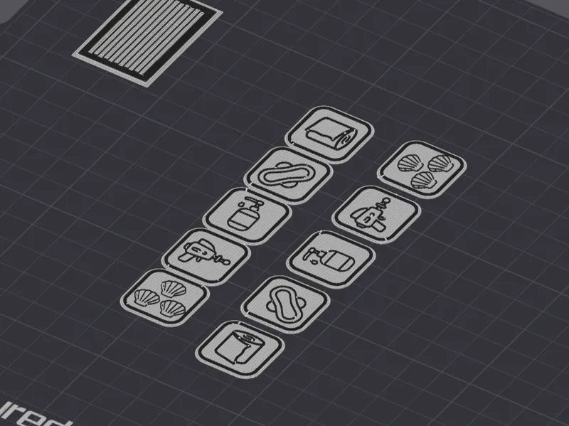 WC cabinet supply symbols