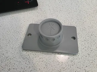 Moza wheel wall adapter - 2 hole horizontal