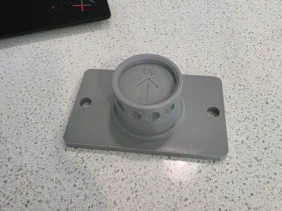 Moza wheel wall adapter - 2 hole horizontal