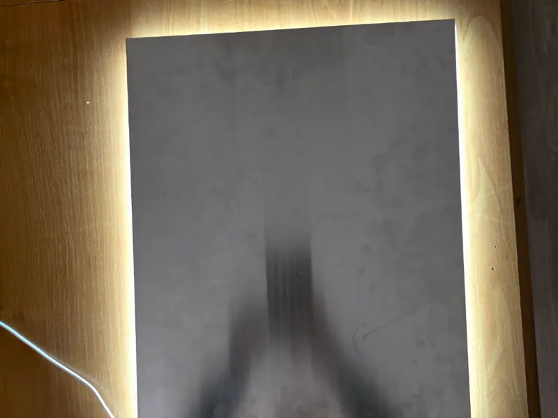behind photo light cover