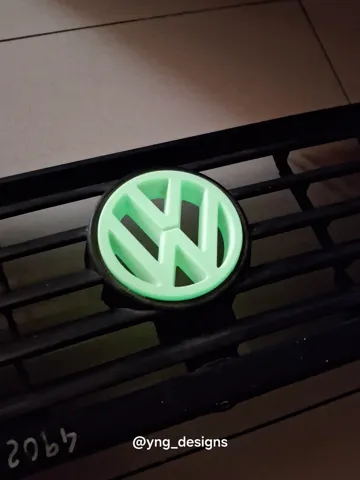 Modelo para impresión 3D: Emblema Volkswagen Golf MK2 — vista de referencia 2