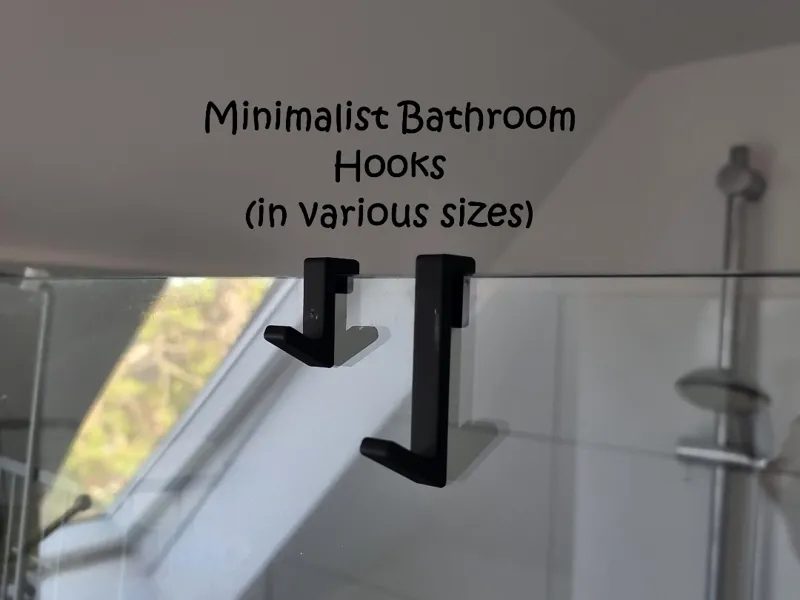Minimalist Bathroom Hooks