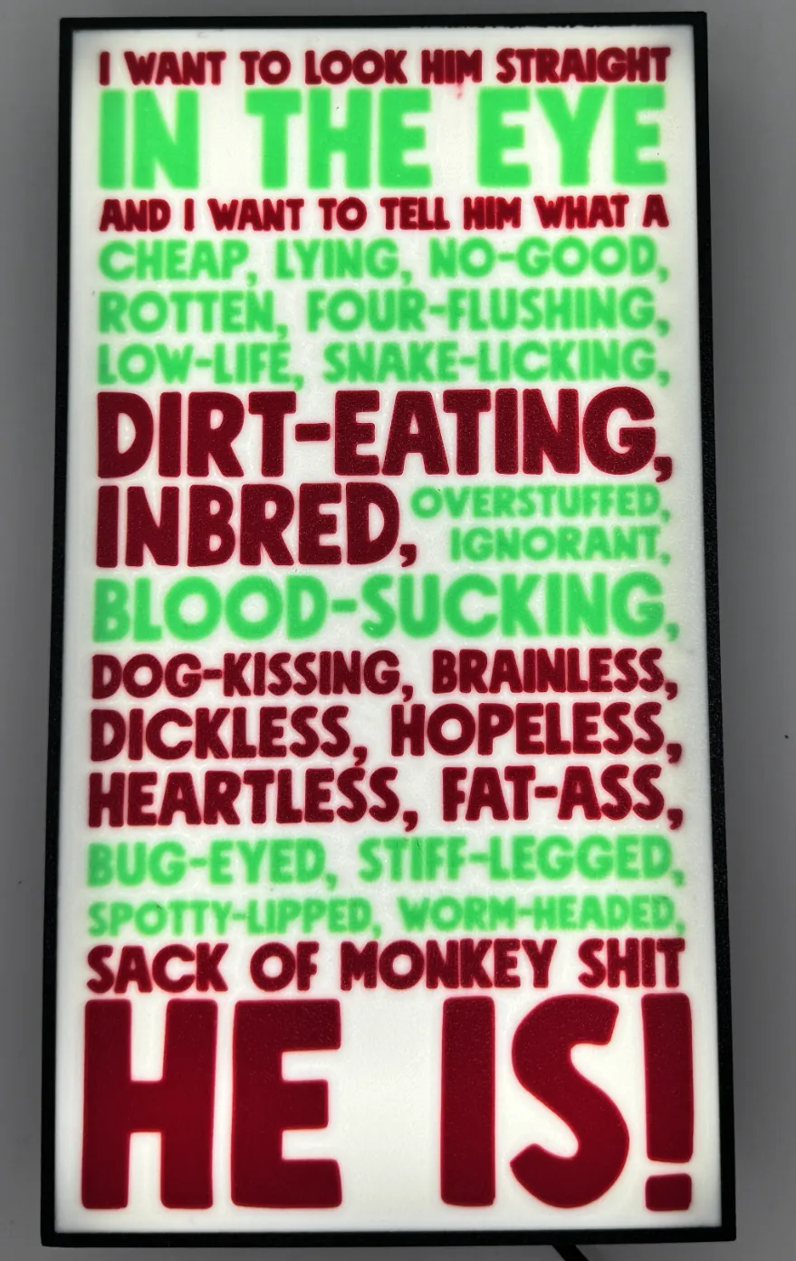 Clark Boss Rant National Lampoon Xmas Vacation Clark's Rant - Free 3D Print Model ...