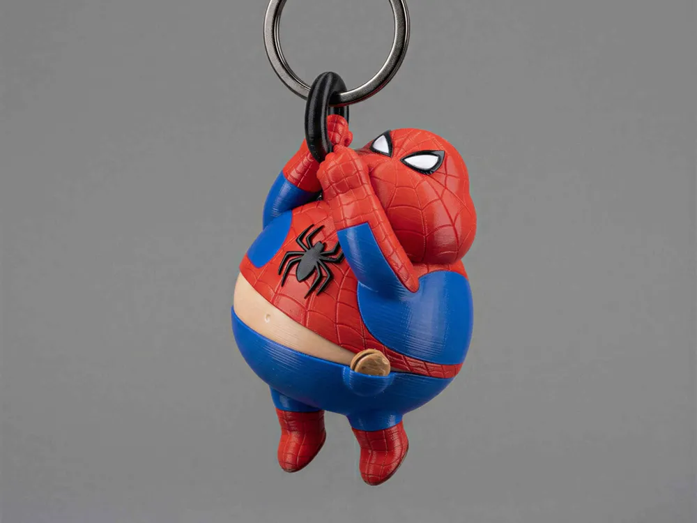 Llavero: Fatty Spidy Burger Keychain. Referencia del modelo original.