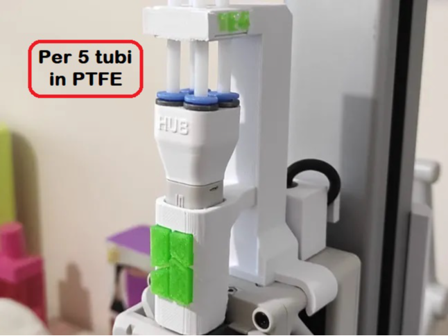 Protezione HUB filamento A1/A1 Mini V.3 a 5 Tubi
