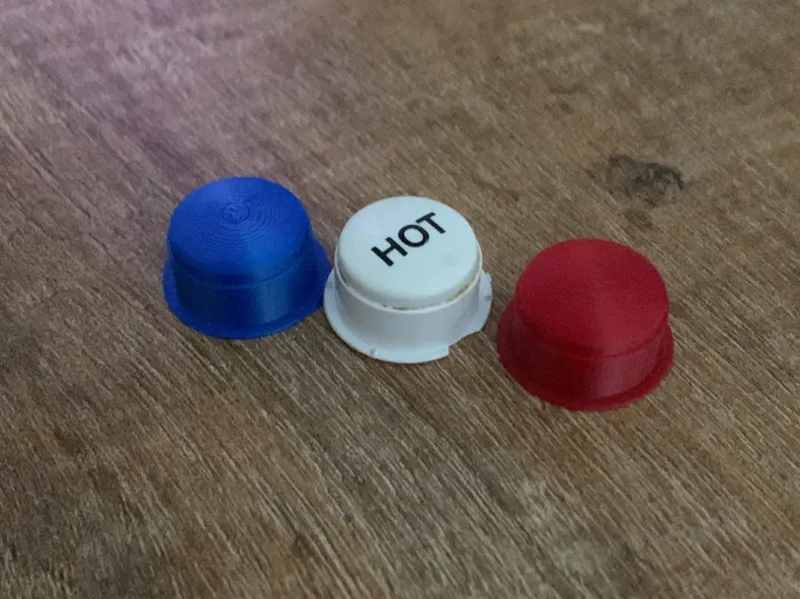 water tap  hot cold cap