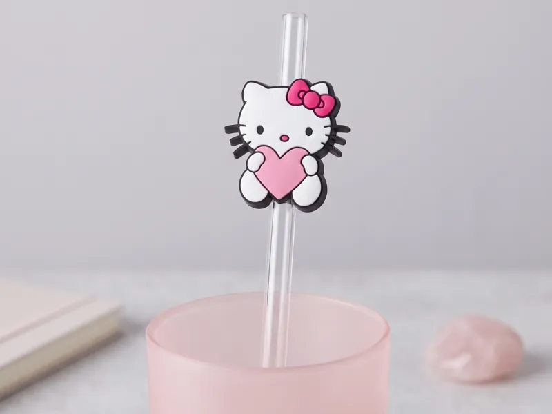 Hello Kitty Straw Topper
