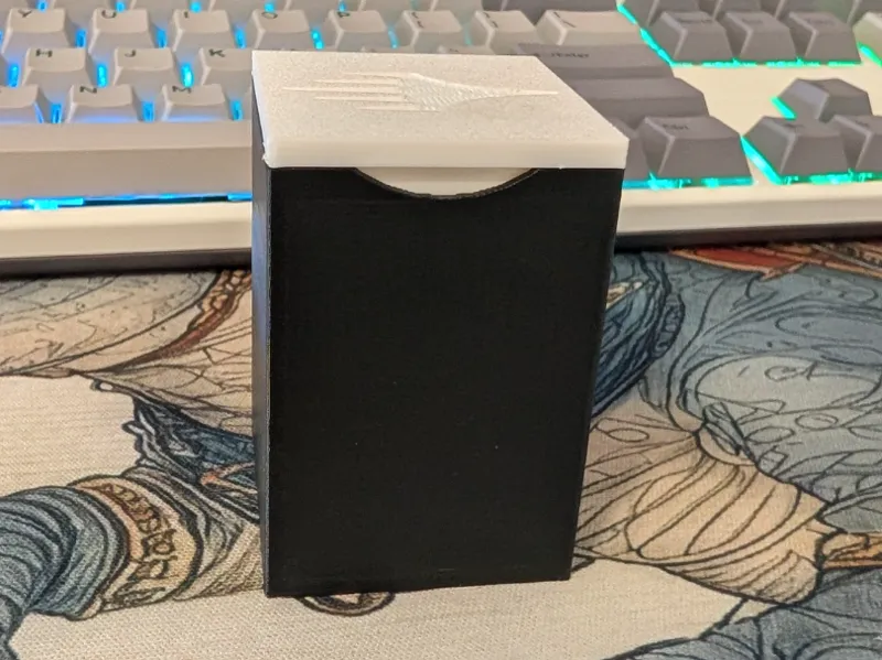 D6 Dice box with lid cut-outs