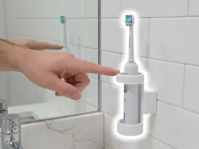 Wall-Mounted Toothbrush Holder