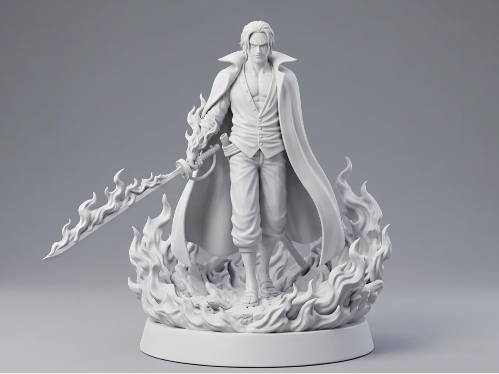 Figura decorativa: Shanks Figarland Figure One Piece. Referencia del modelo original.