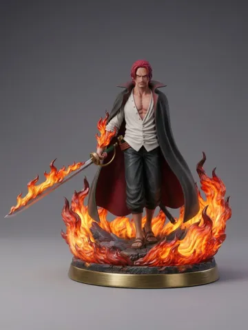 Figura decorativa: Shanks Figarland Figure One Piece — vista de referencia 2