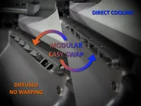 X2D V2 Left / Right Aux Fan Diffusers