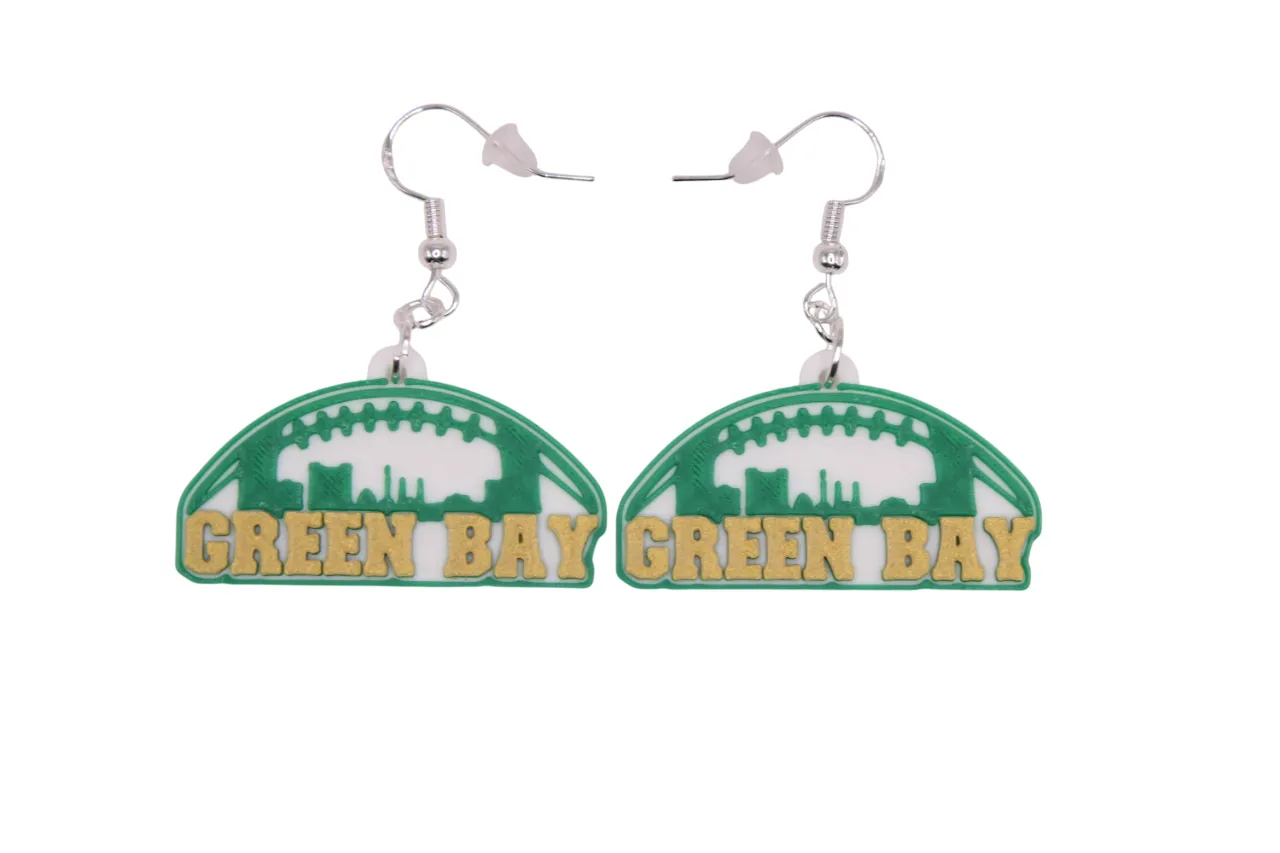 Green Bay Packers Earrings view 3