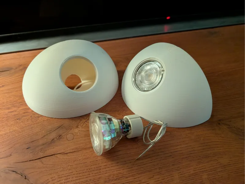 GU10 corner light fixture