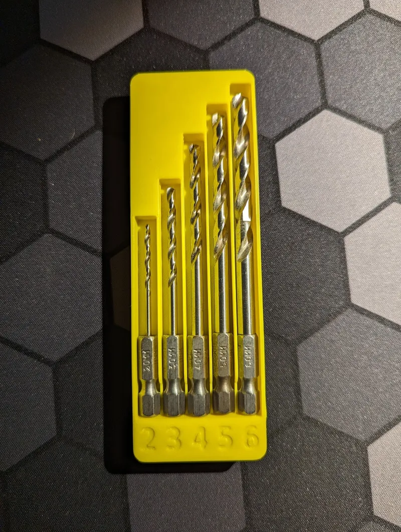 Gridfinity Bosch Hex Drill Bit Holder