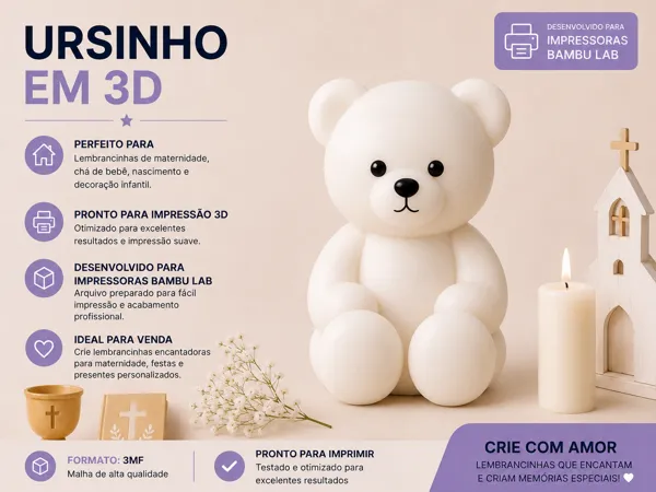 Ourson mignon pour cadeau de naissance