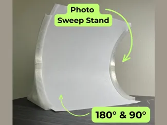 Modular Photo Backdrop Sweep Stand